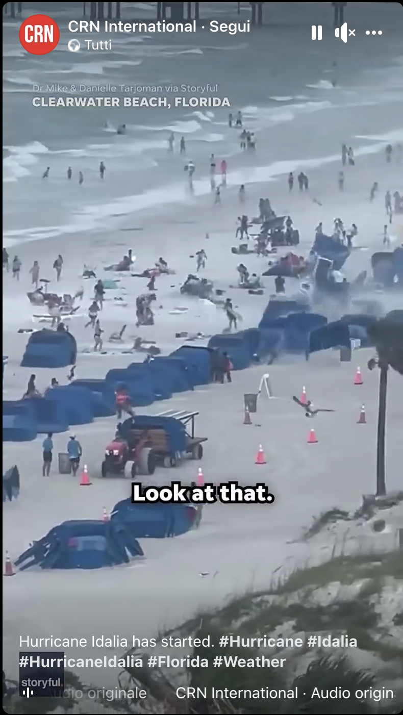 Fact Check Video Does Not Show Hurricane Idalia Making Landfall On Clearwater Beach Florida 1884